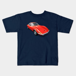 1972 Opel GT in red Kids T-Shirt